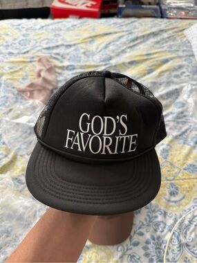 God's Favorite Black Trucker Hat - Unbranded